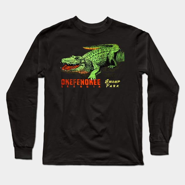 Okefenokee Georgia Vintage Long Sleeve T-Shirt by Hilda74